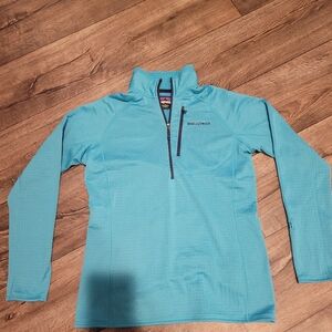 Patagonia Teal Quarter-Zip Fleece